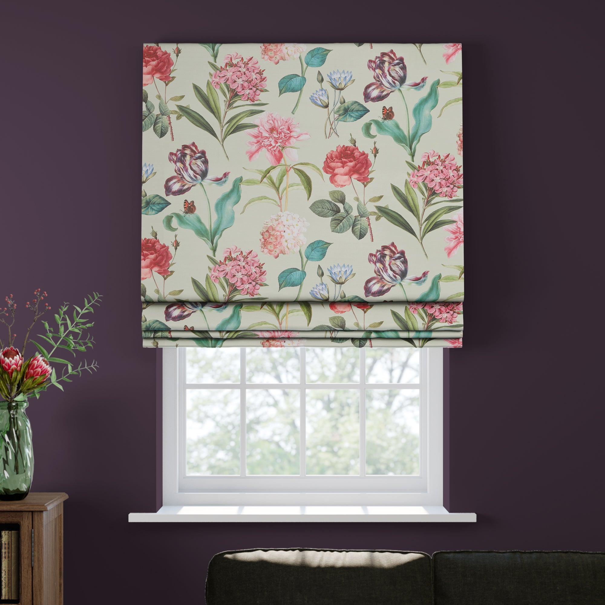 Botanical Garden Made to Measure Roman Blind Botanical Garden Sage