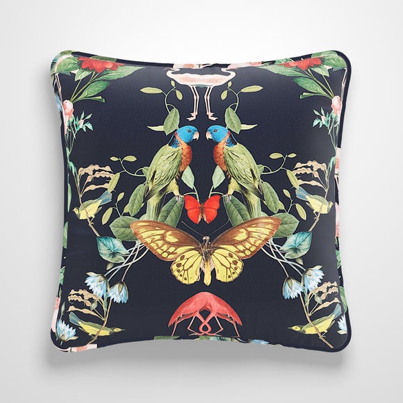 Tropical Kaleidoscope Made to Order Cushion Cover Tropical Kaleidoscope Navy