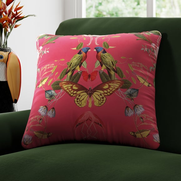 Tropical Kaleidoscope Made to Order Cushion Cover Tropical Kaleidoscope Magenta