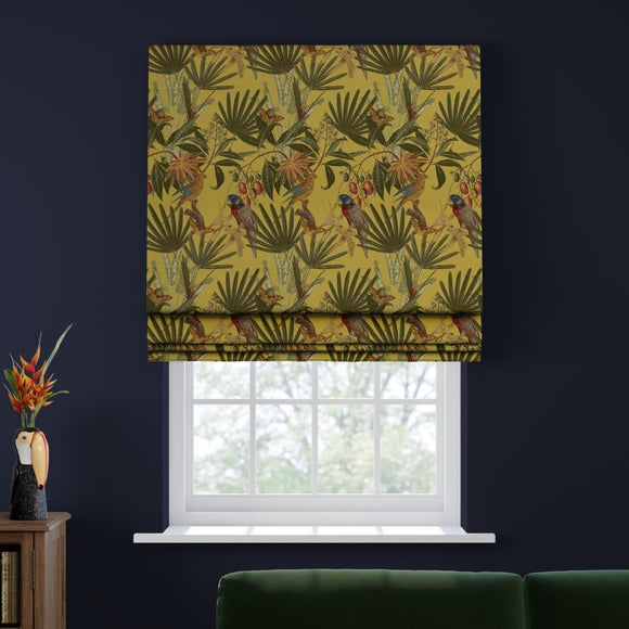 Tropical Treasures Made to Measure Roman Blind Tropical Treasures Chartreuse