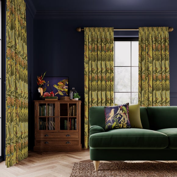 Tropical Treasures Made to Measure Curtains Tropical Treasures Chartreuse