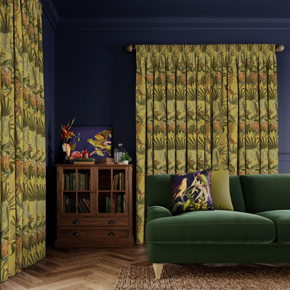 Tropical Treasures Made to Measure Curtains Tropical Treasures Chartreuse