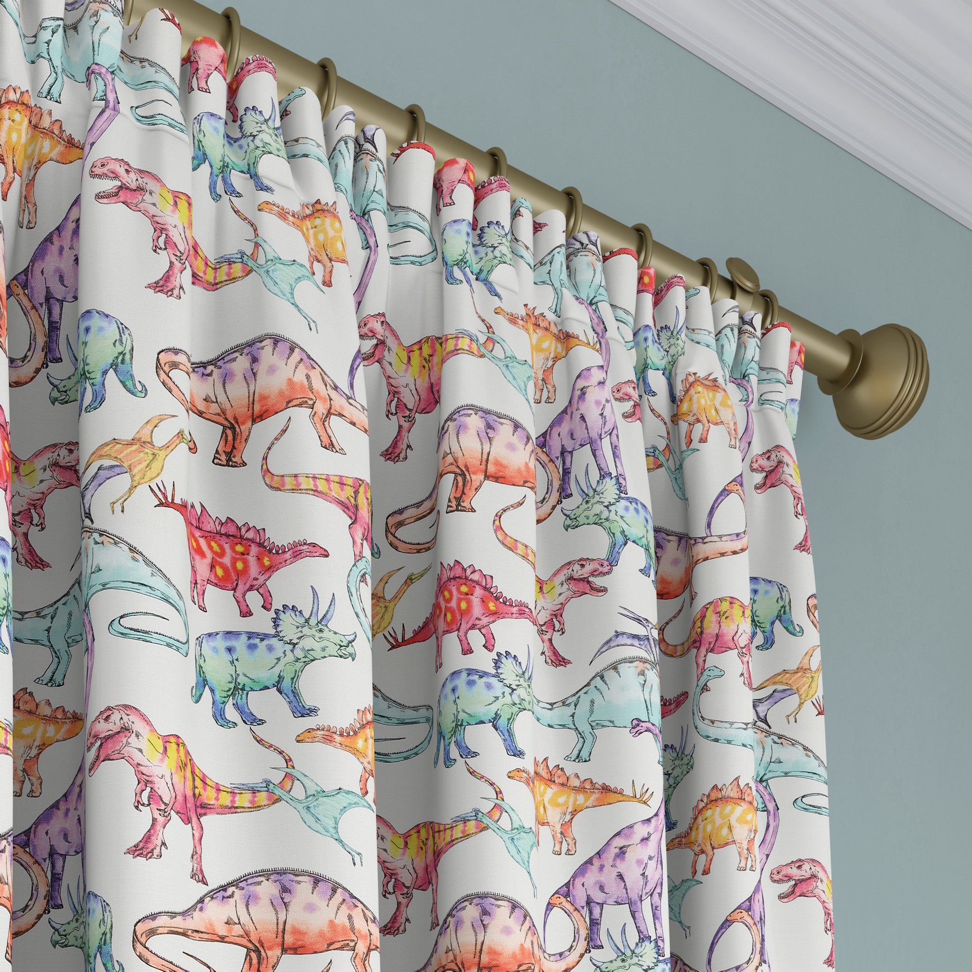 Dinosaur Gallery Made to Measure Curtains Dinosaur Gallery Multi