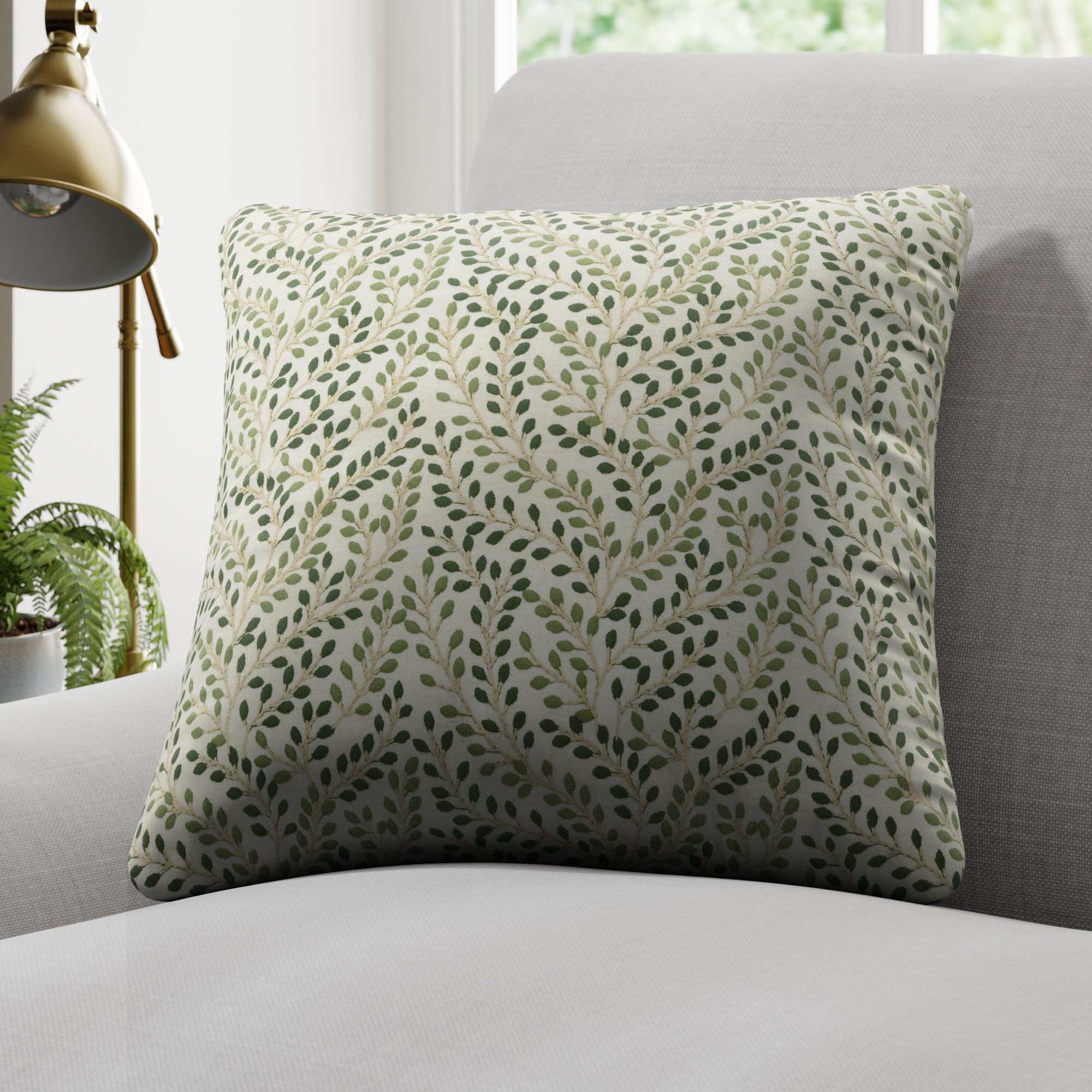 Shimla Made to Order Cushion Cover Shimla Green