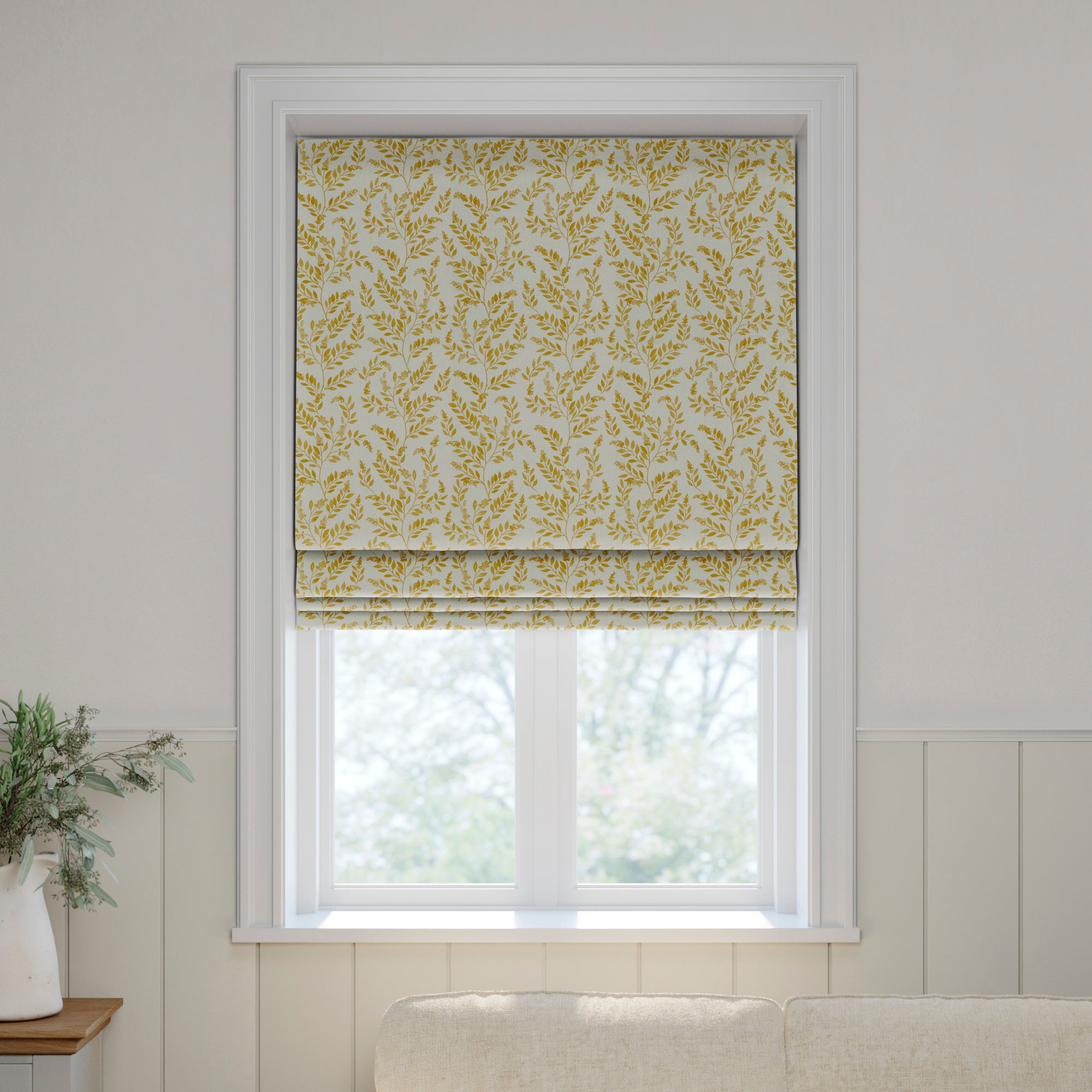 Emily Bond Delia Made to Measure Roman Blind Emily Bond Delia Ochre