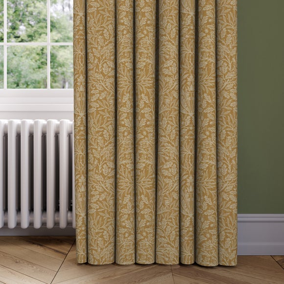 William Morris at Home Acorn Made to Measure Curtains William Morris Acorn Woven Ochre