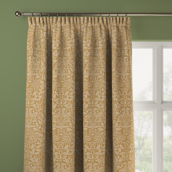 William Morris at Home Acorn Made to Measure Curtains William Morris Acorn Woven Ochre
