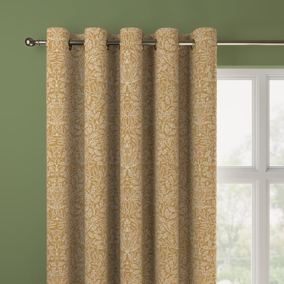 William Morris at Home Acorn Made to Measure Curtains William Morris Acorn Woven Ochre