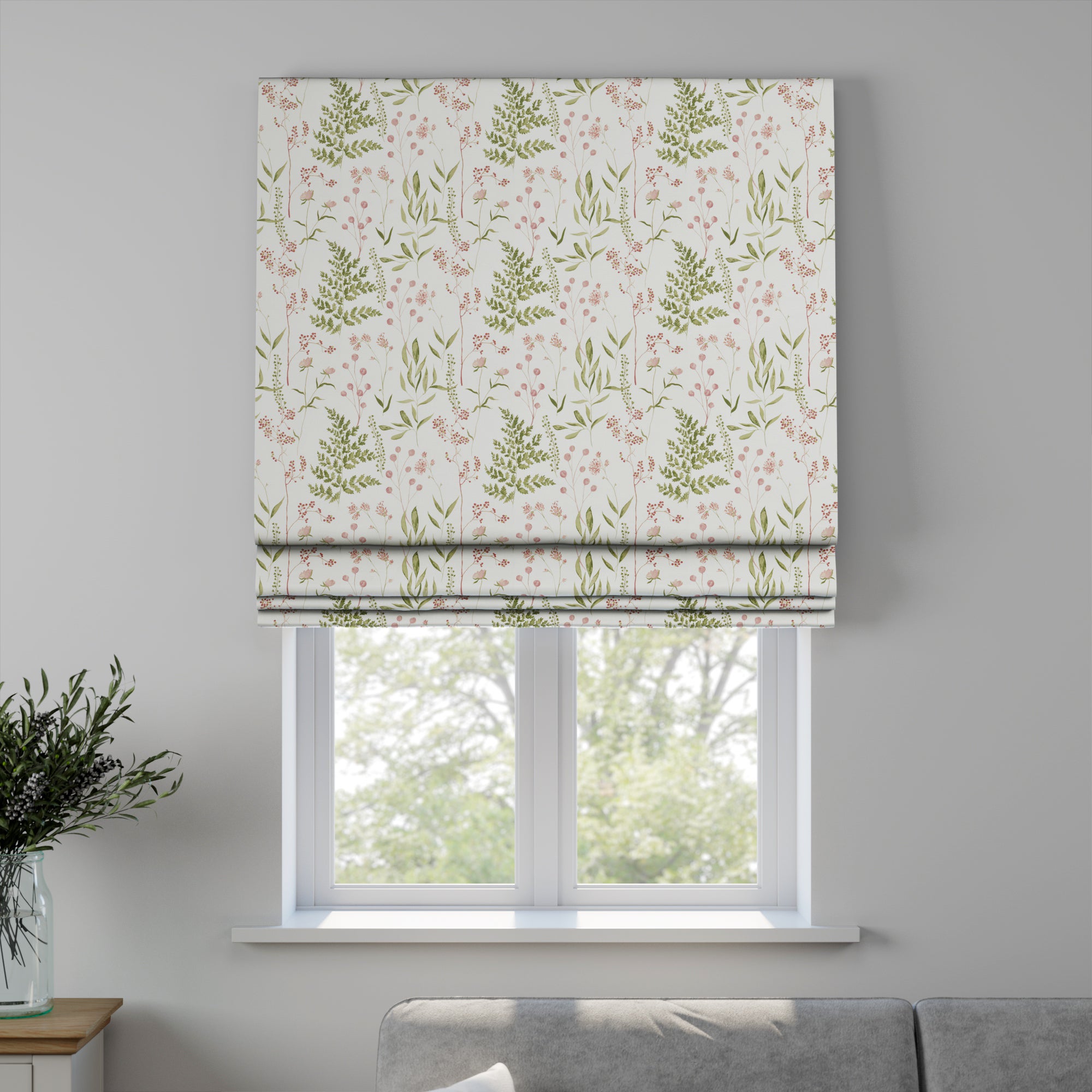 Hazel Made to Measure Roman Blind Hazel Peony