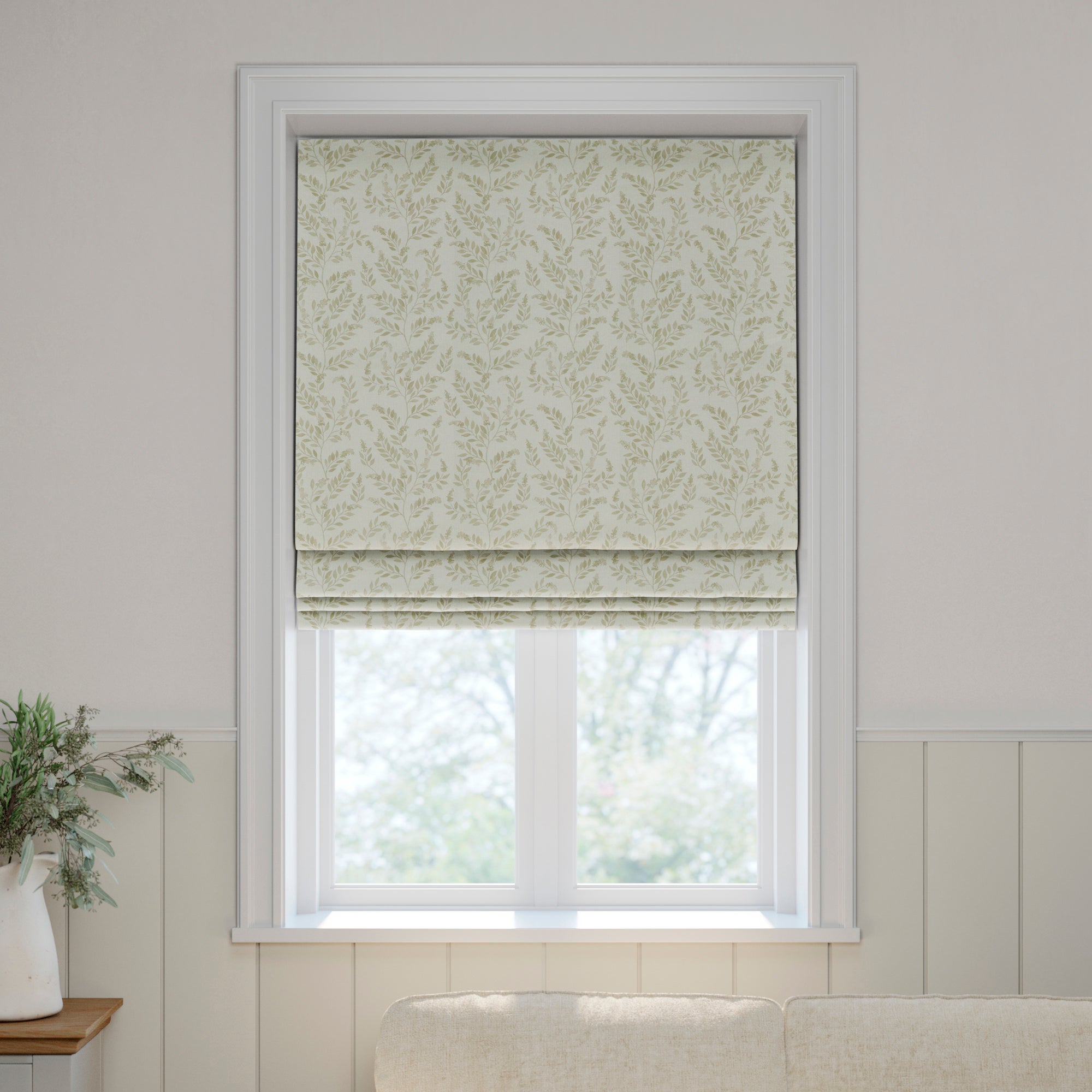 Emily Bond Delia Made to Measure Roman Blind Emily Bond Delia Linen