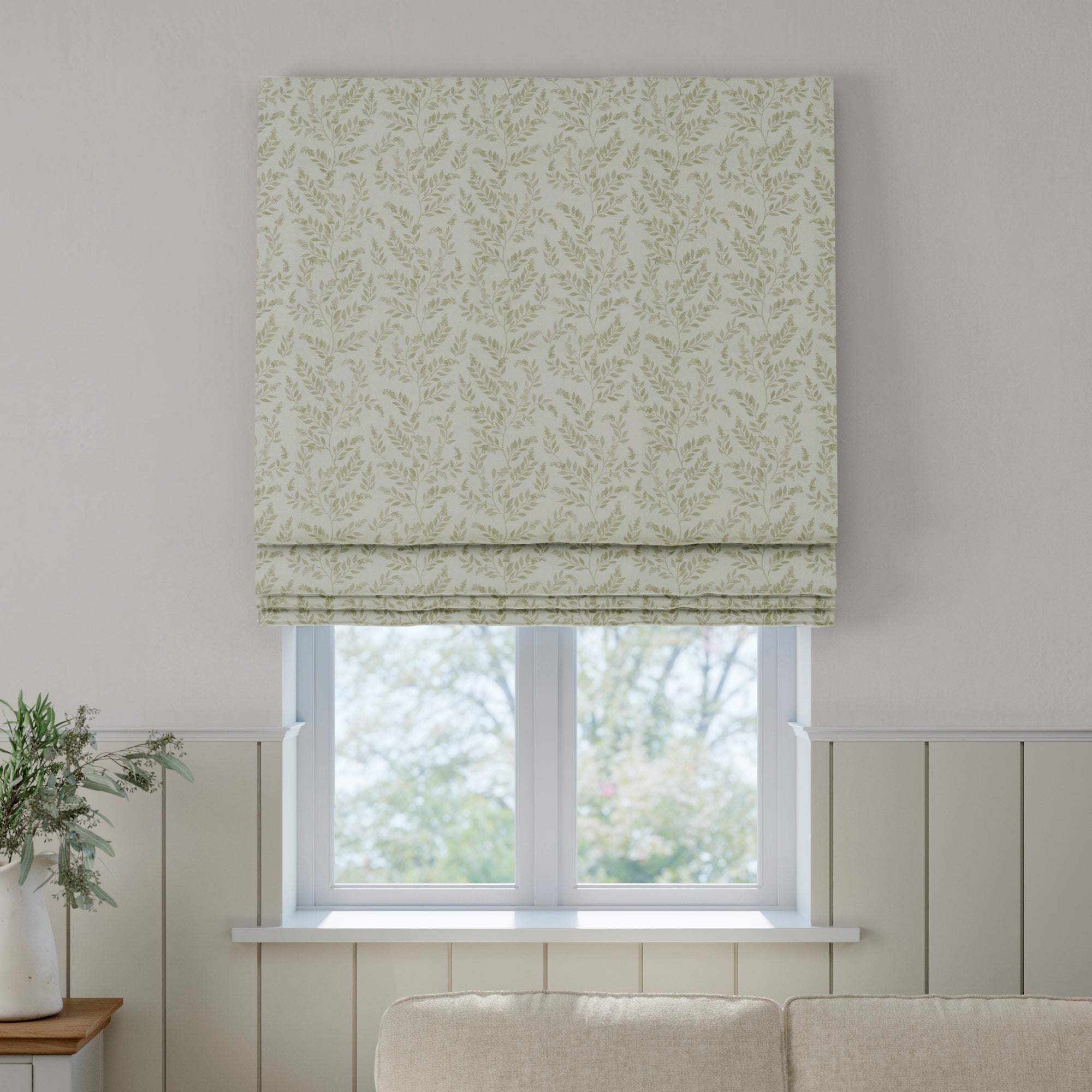 Emily Bond Delia Made to Measure Roman Blind Emily Bond Delia Linen