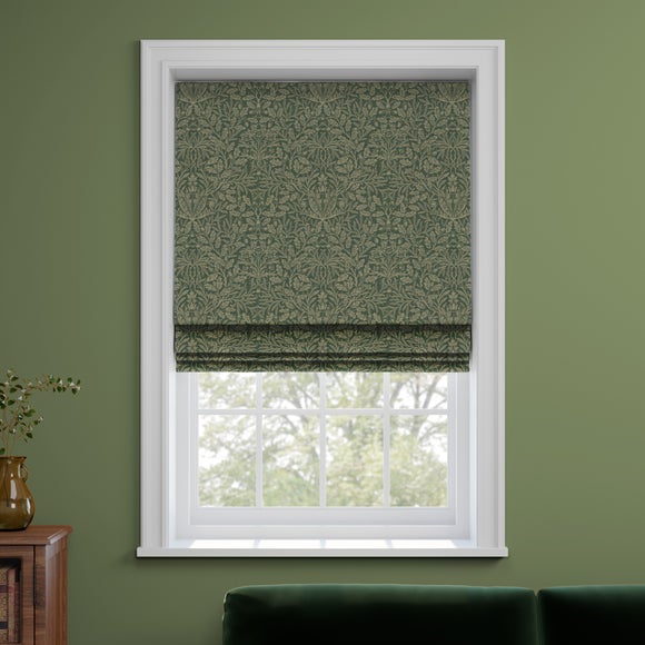 William Morris at Home Acorn Made to Measure Roman Blind William Morris Acorn Woven Forest