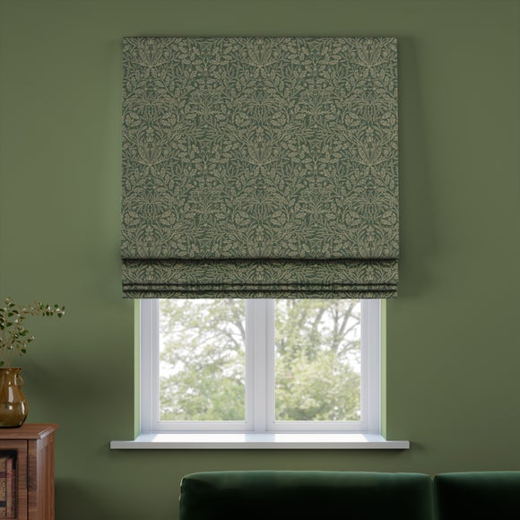 William Morris at Home Acorn Made to Measure Roman Blind William Morris Acorn Woven Forest