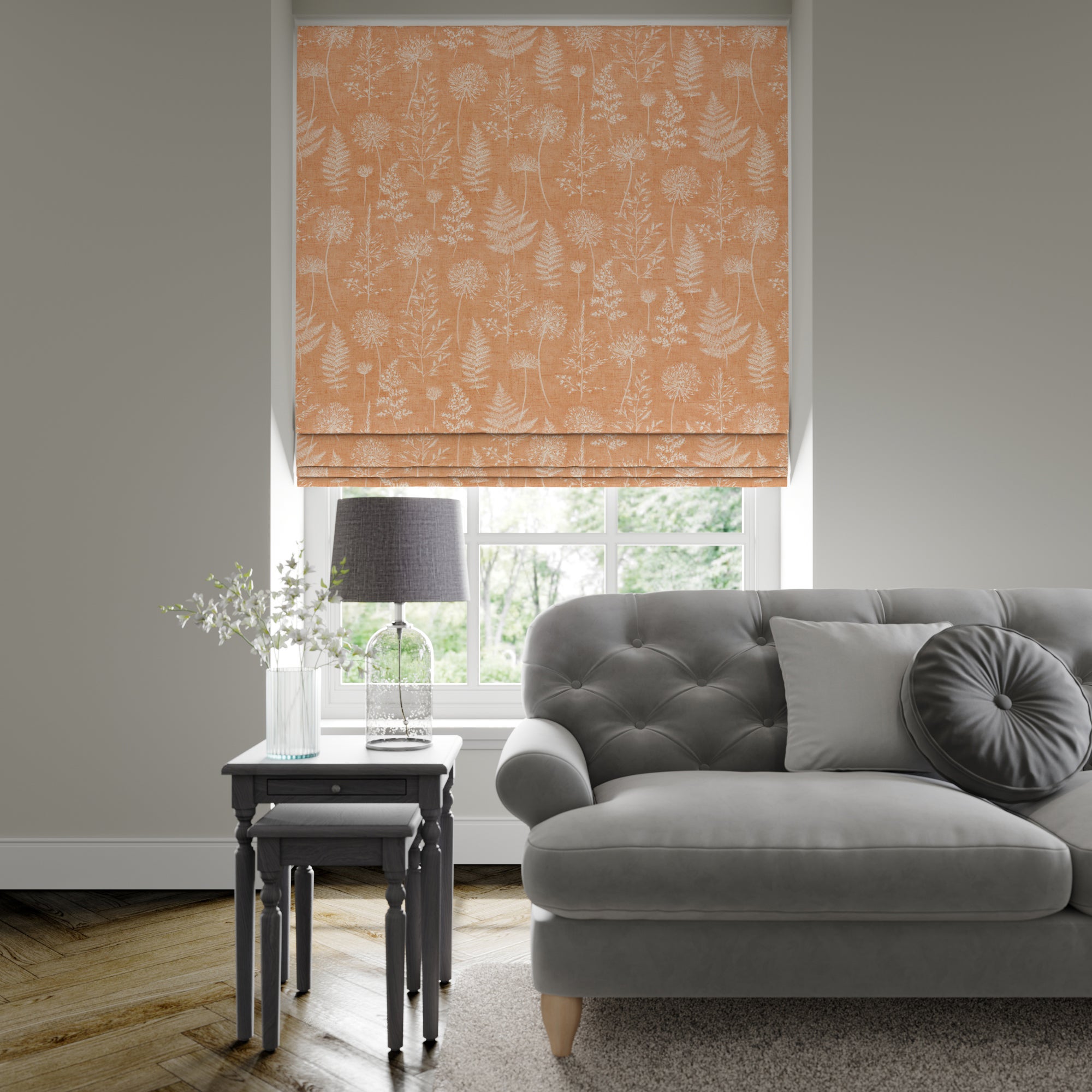 Meadow Made to Measure Roman Blind Meadow Clementine