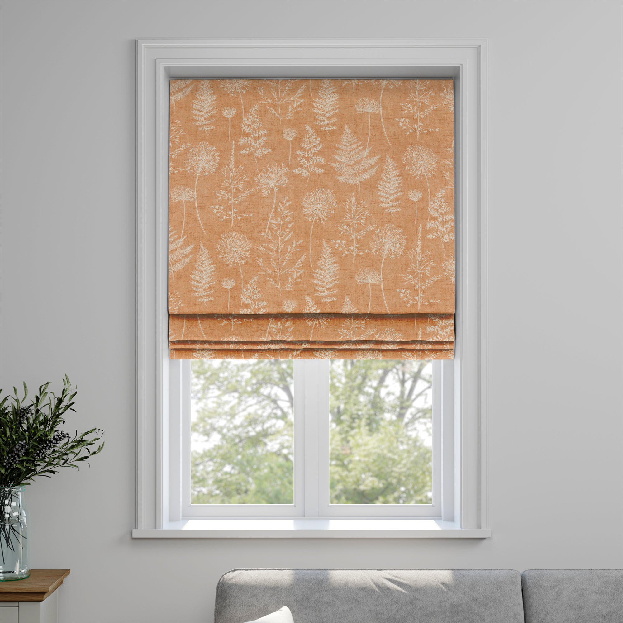 Meadow Made to Measure Roman Blind Meadow Clementine