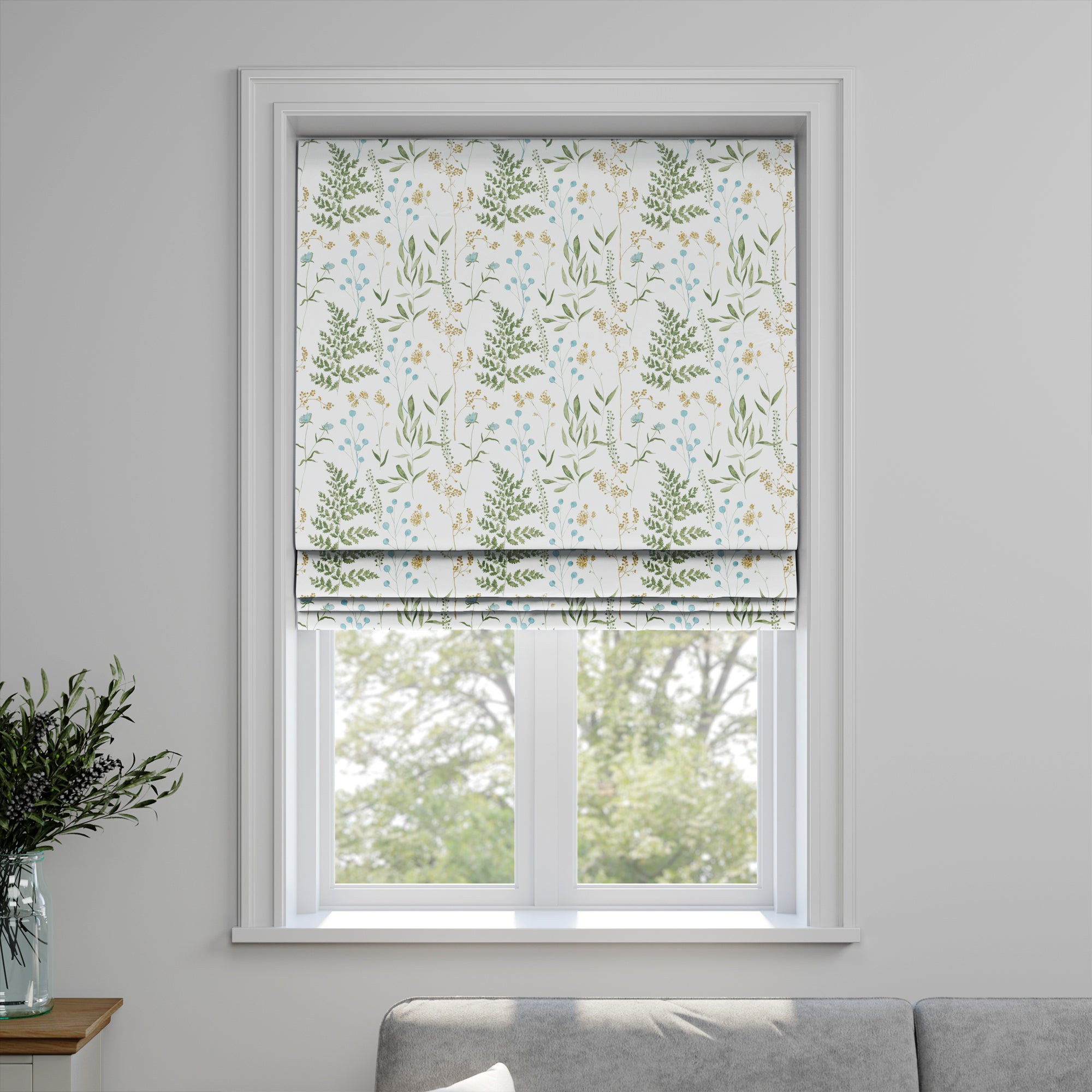 Hazel Made to Measure Roman Blind Hazel Duckegg