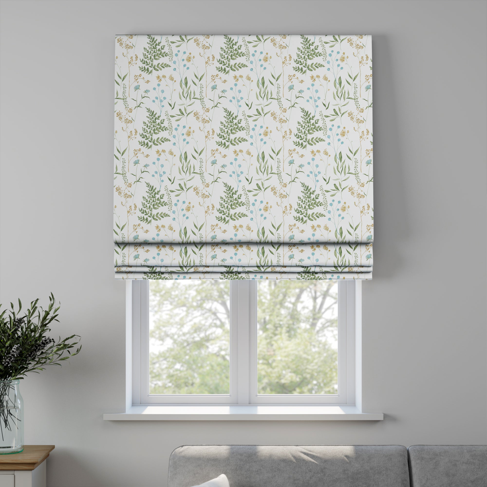 Hazel Made to Measure Roman Blind Hazel Duckegg