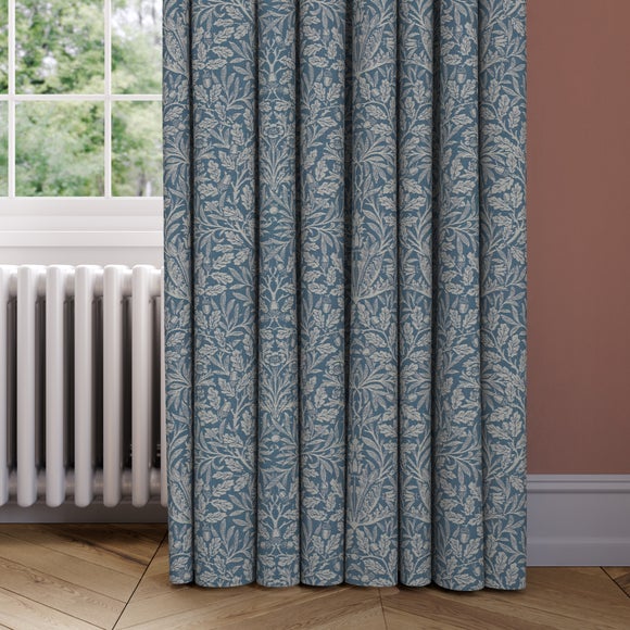 William Morris at Home Acorn Made to Measure Curtains William Morris Acorn Woven Indigo
