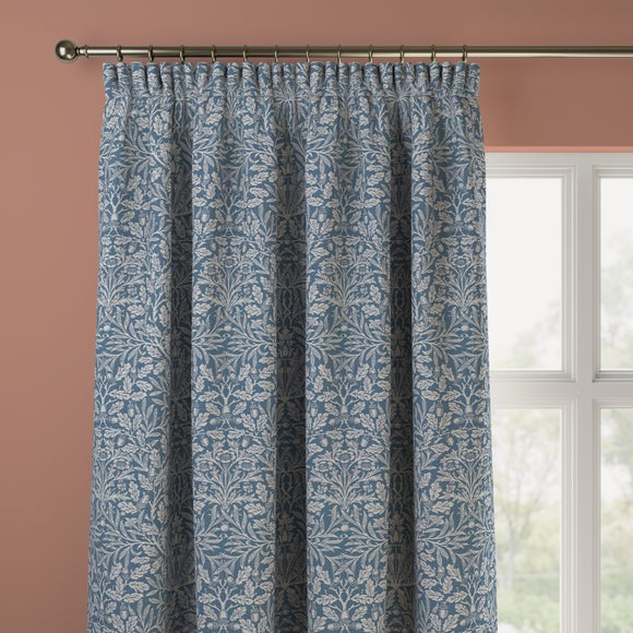 William Morris at Home Acorn Made to Measure Curtains William Morris Acorn Woven Indigo