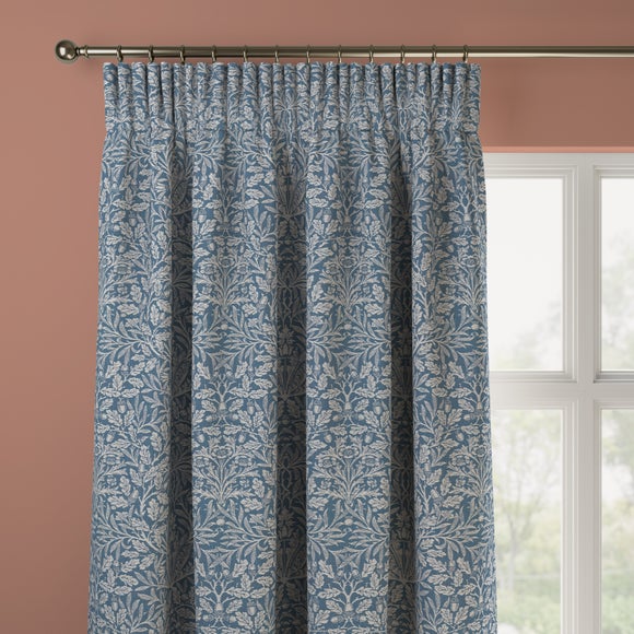 William Morris at Home Acorn Made to Measure Curtains William Morris Acorn Woven Indigo