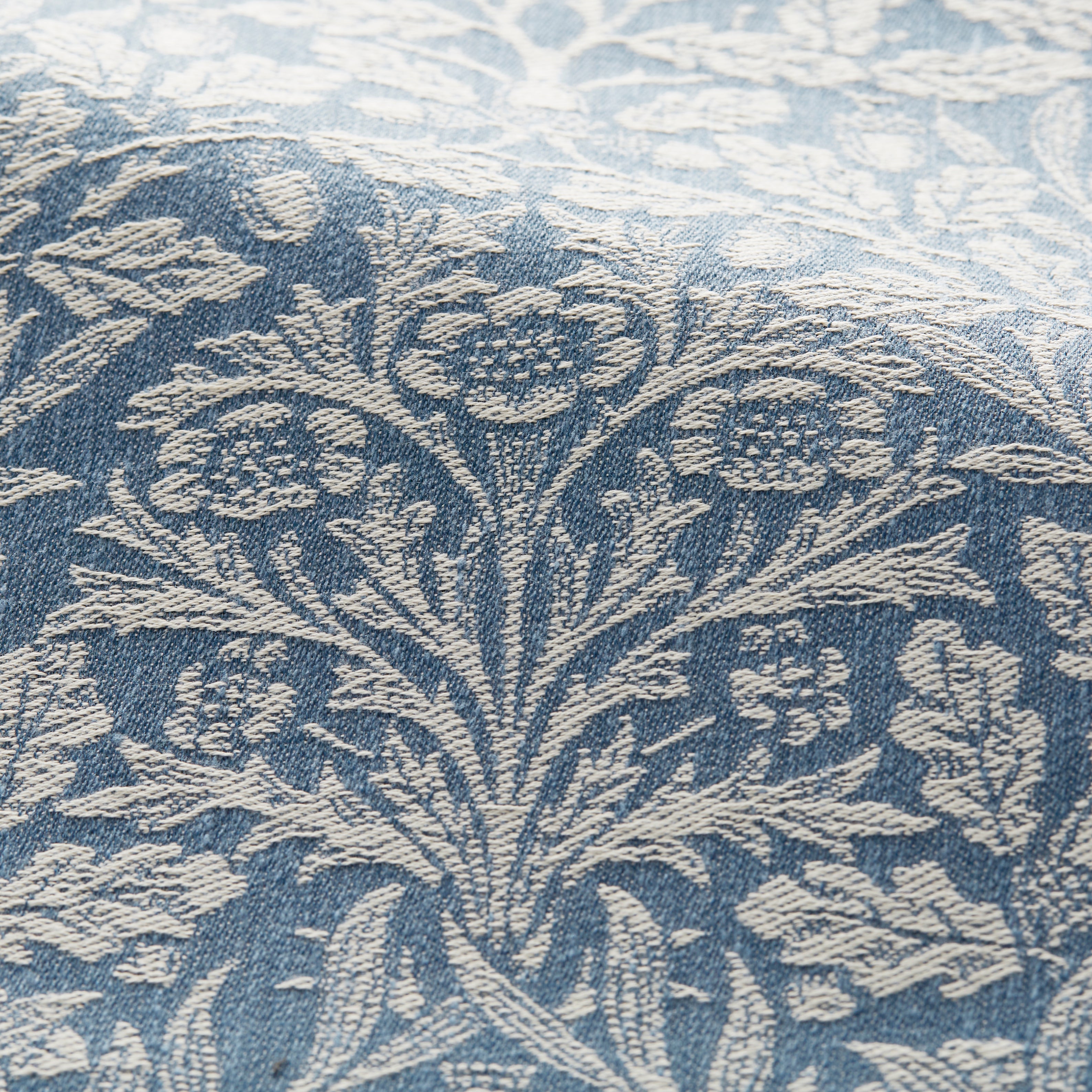 William Morris at Home Acorn Made to Measure Curtains William Morris Acorn Woven Indigo