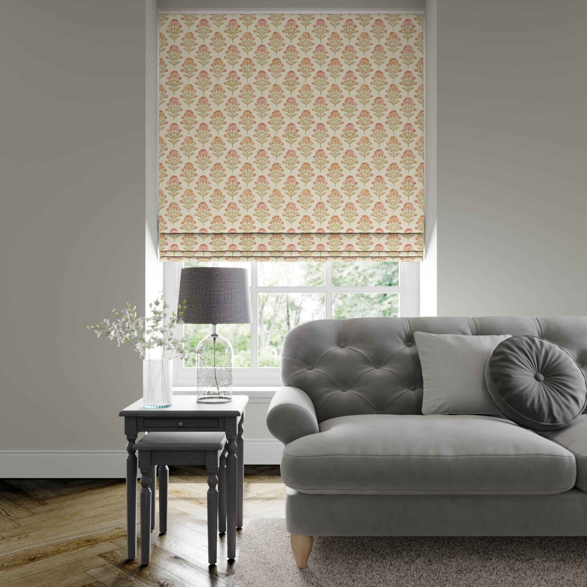 Turin Made to Measure Roman Blind Turin Chintz