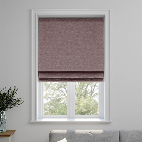 Luxury Velvet Made to Measure Roman Blind Lux Velvet Thistle