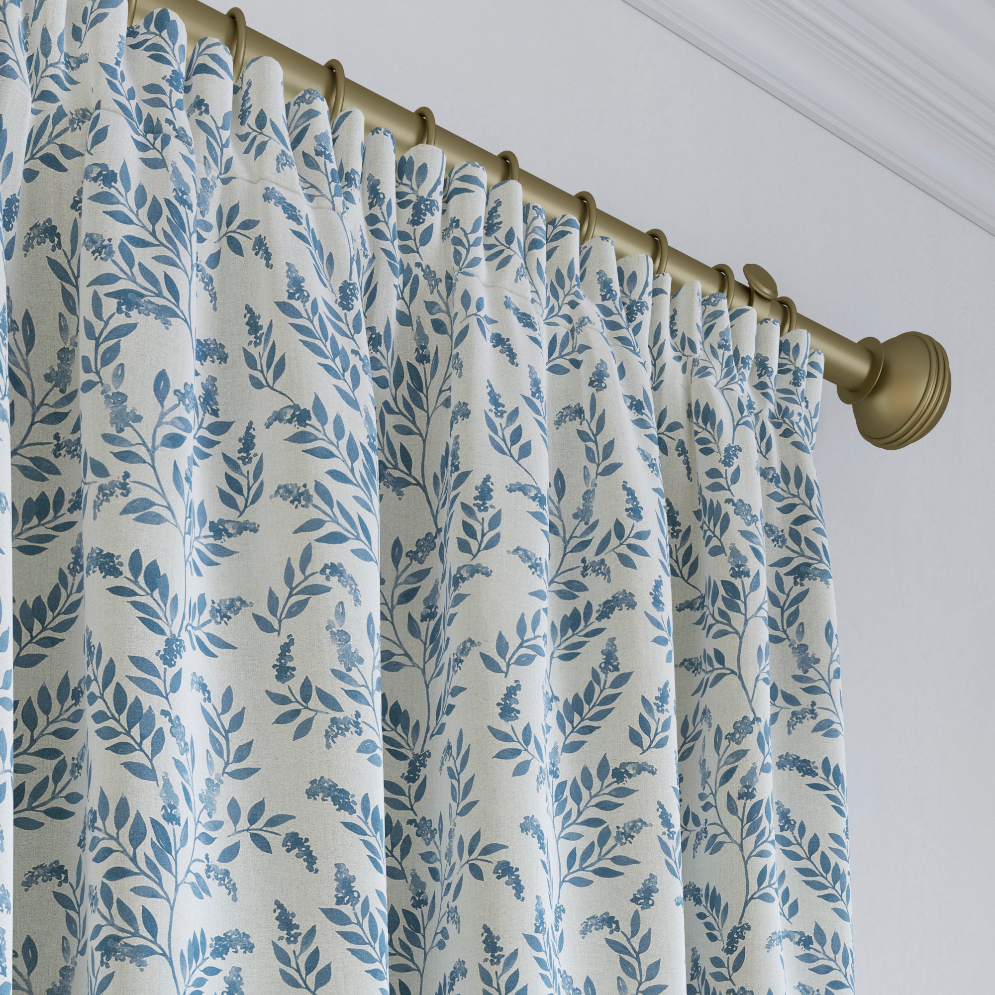Emily Bond Delia Made to Measure Curtains Emily Bond Delia Indigo