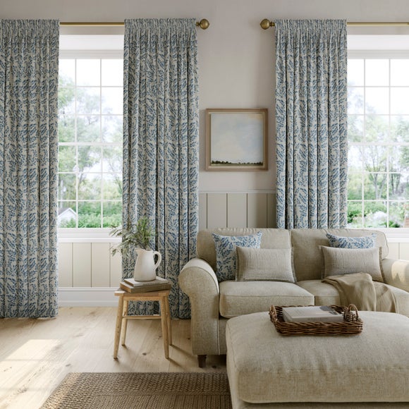 Emily Bond Delia Made to Measure Curtains Emily Bond Delia Indigo