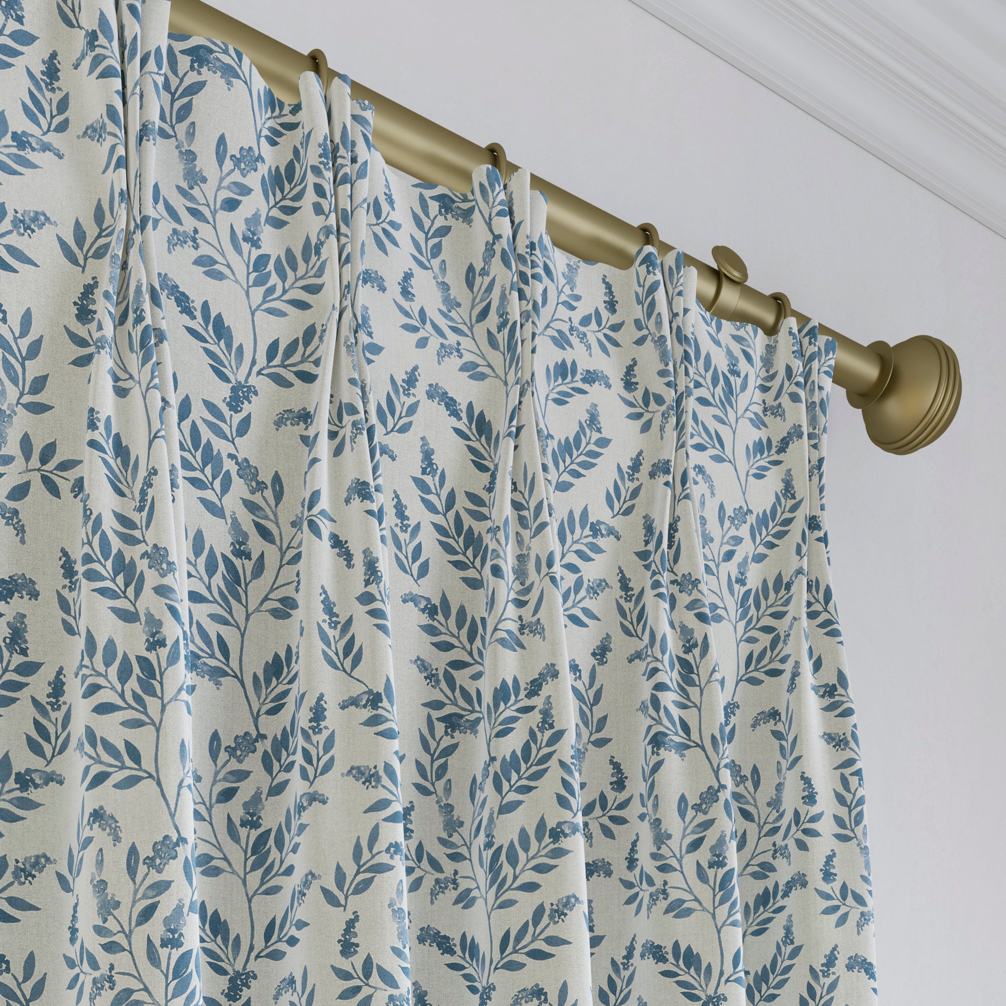 Emily Bond Delia Made to Measure Curtains Emily Bond Delia Indigo