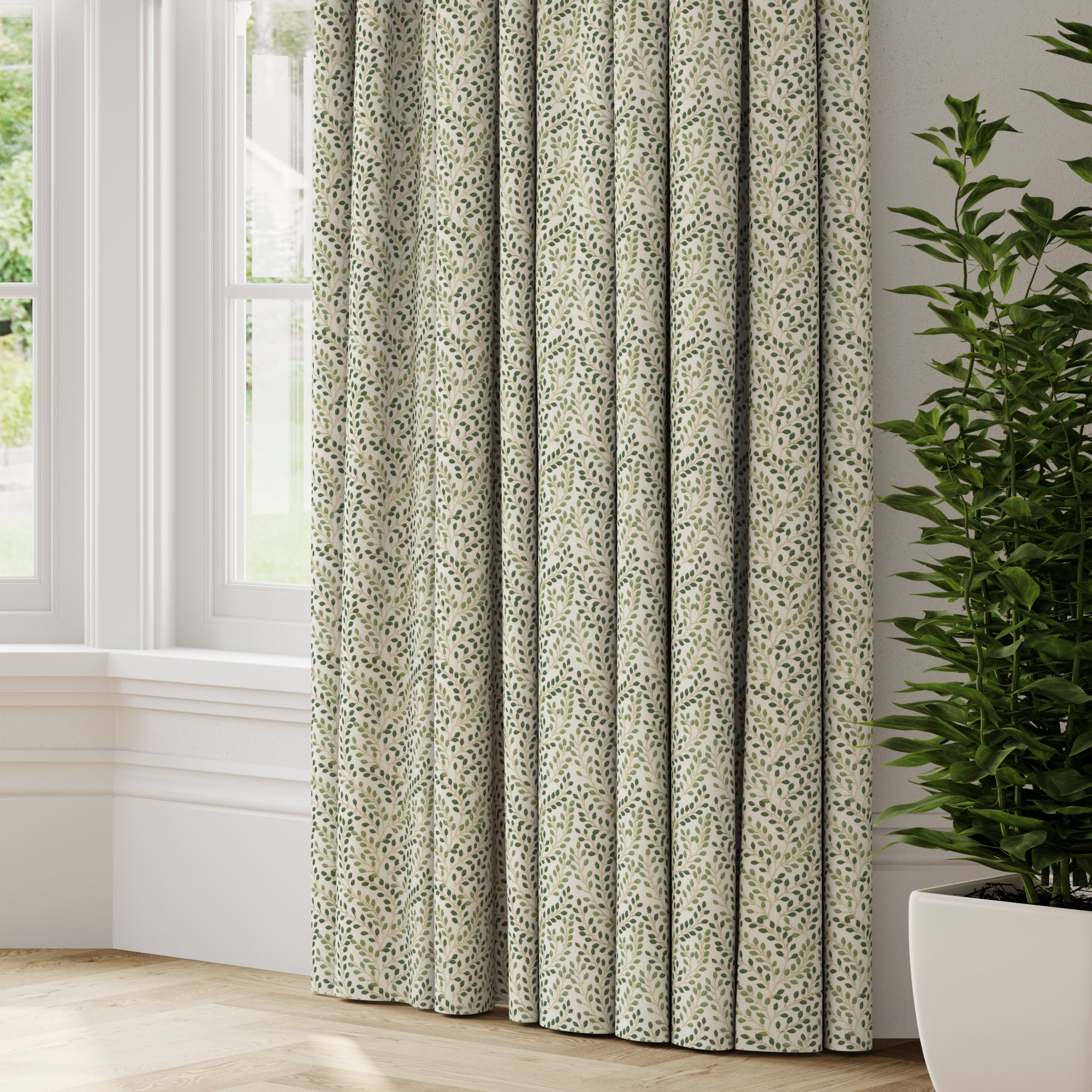 Shimla Made to Measure Curtains Shimla Green