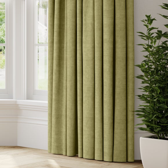 Luxury Velvet Made to Measure Curtains Lux Velvet Moss