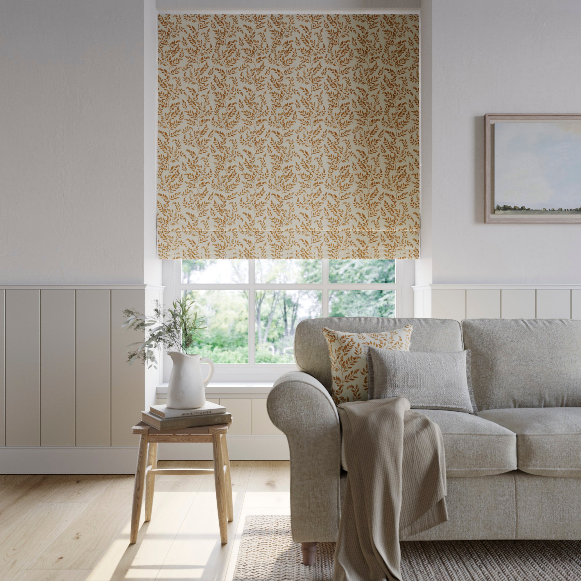 Emily Bond Delia Made to Measure Roman Blind Emily Bond Delia Ginger