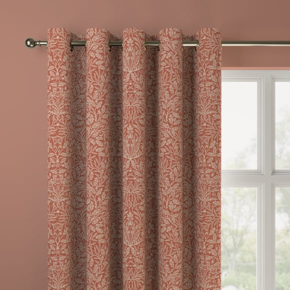 William Morris at Home Acorn Made to Measure Curtains William Morris Acorn Woven Terracotta
