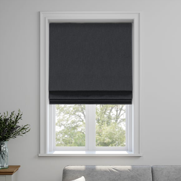 Lienna Made to Measure Roman Blind Lienna Charcoal