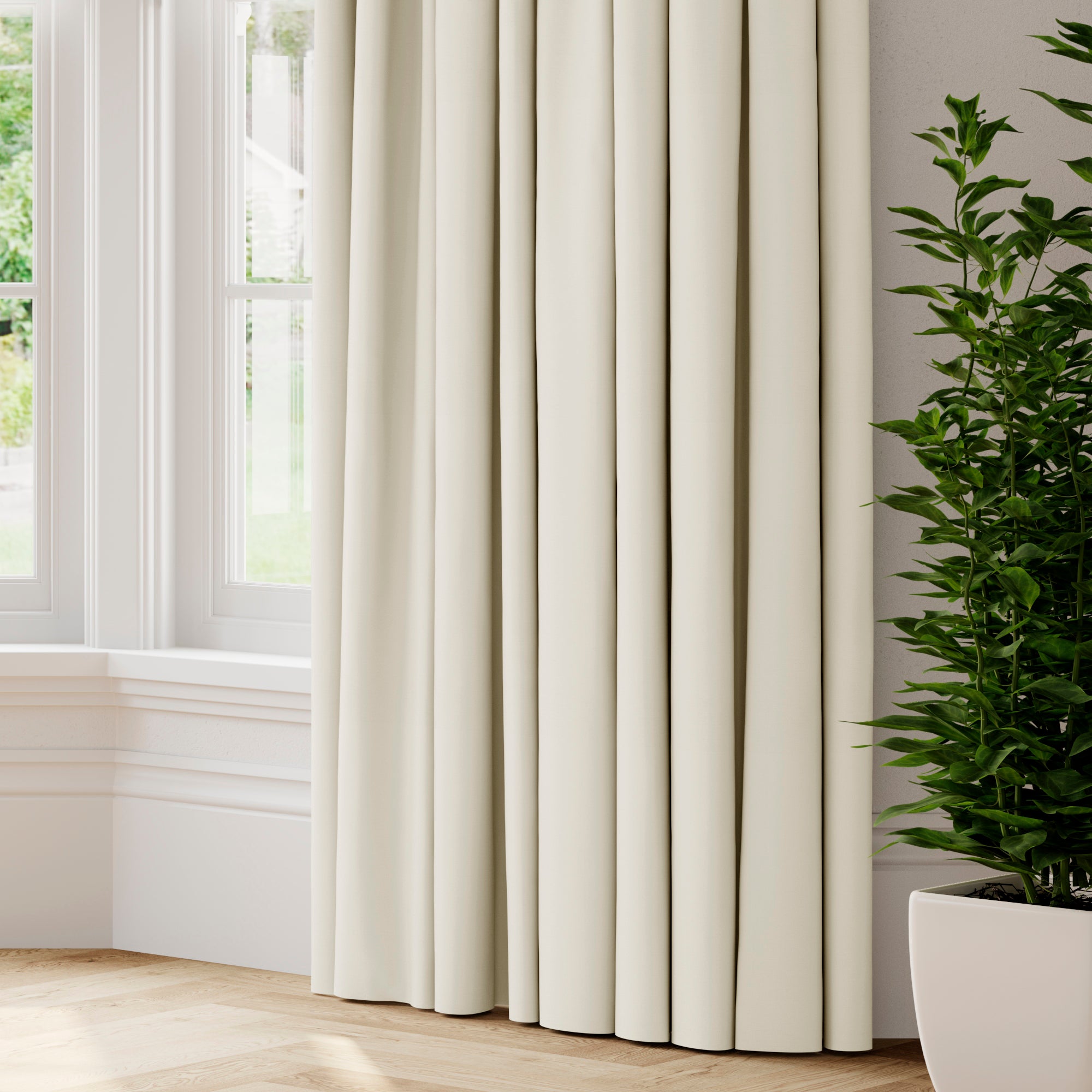 Panama Made to Measure Curtains Panama White