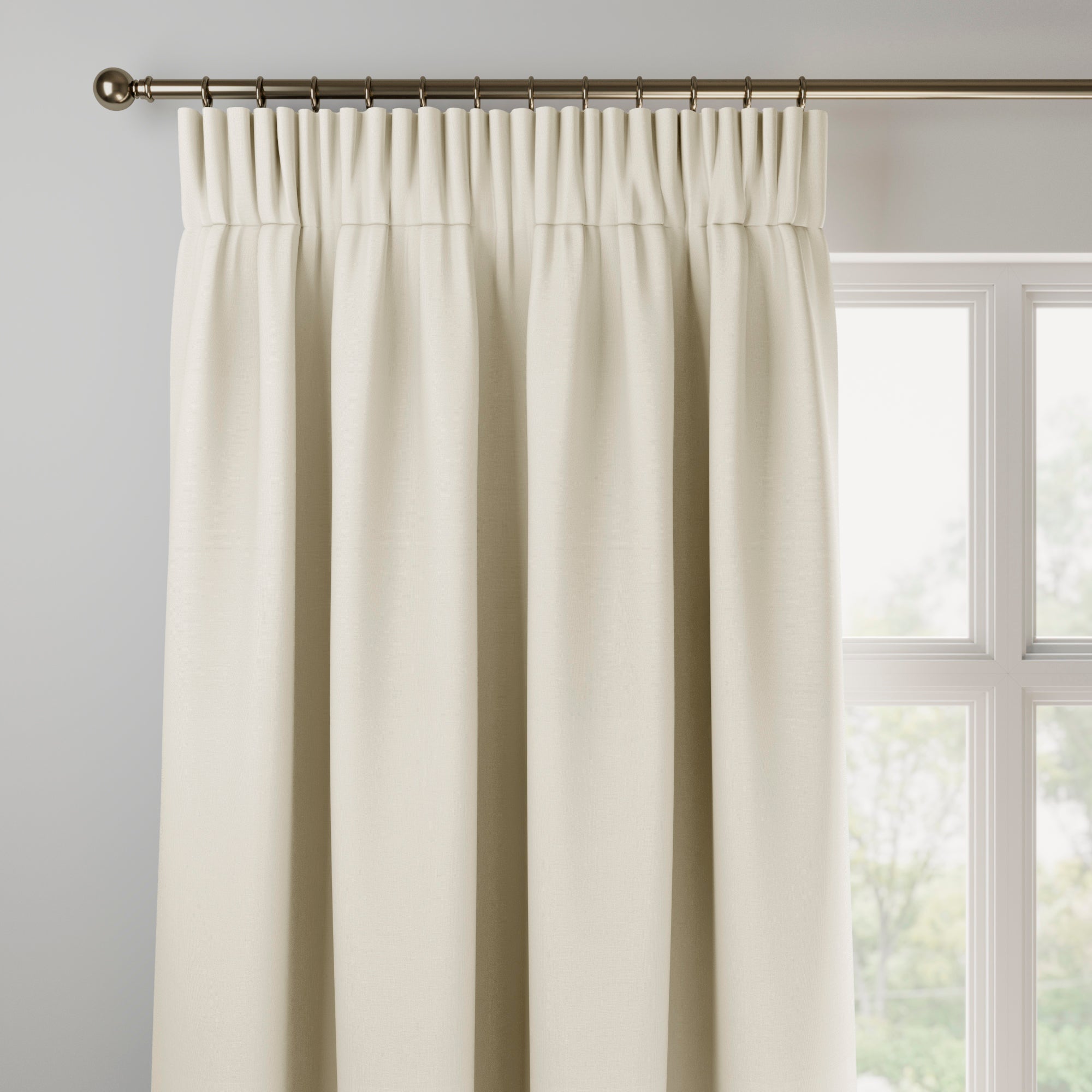 Panama Made to Measure Curtains Panama White