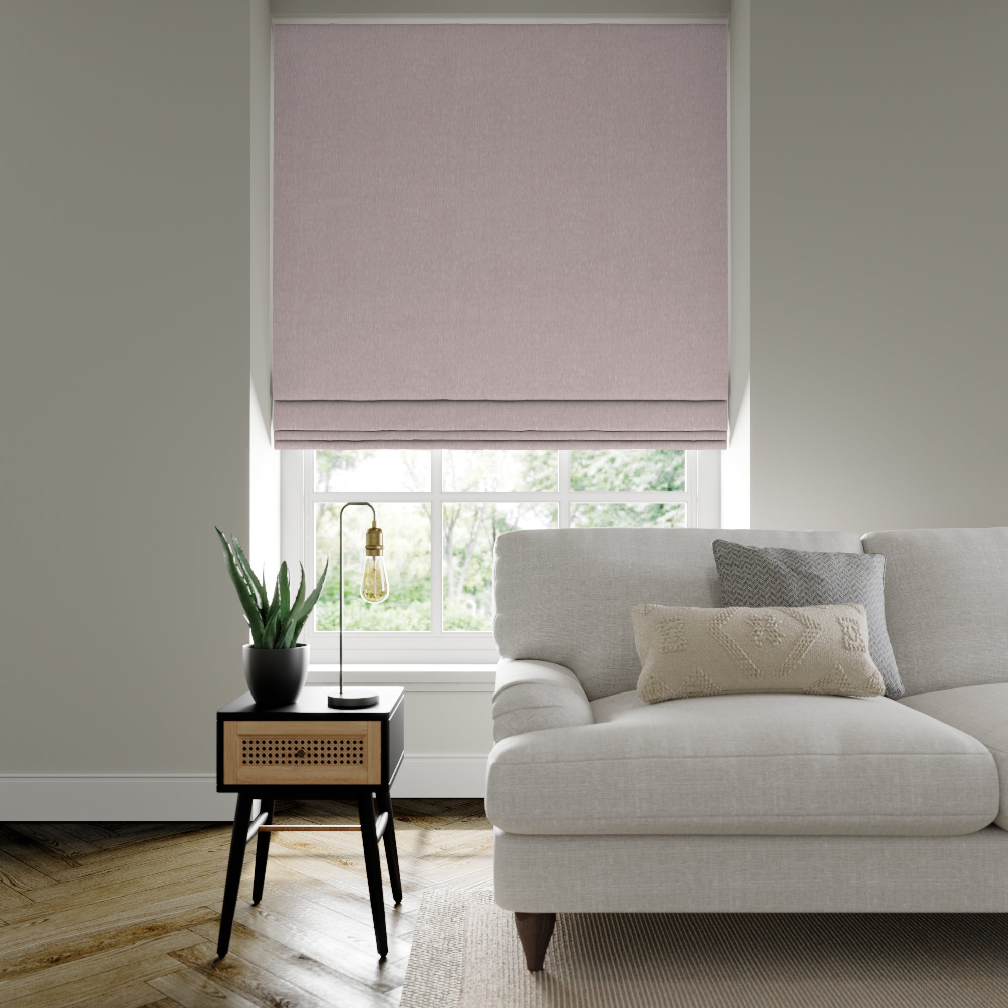 Christie Made to Measure Roman Blind Christie Lilac