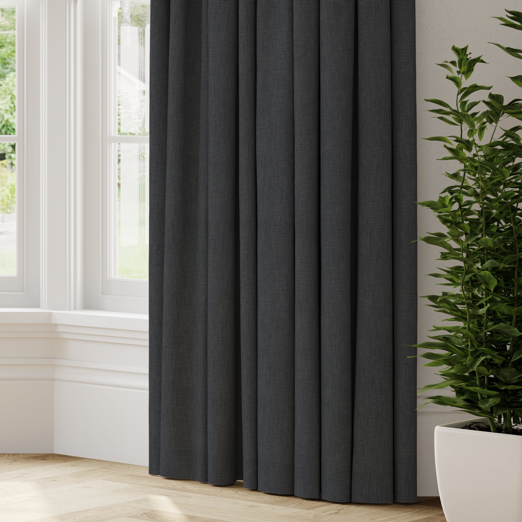 Lienna Made to Measure Curtains Lienna Charcoal