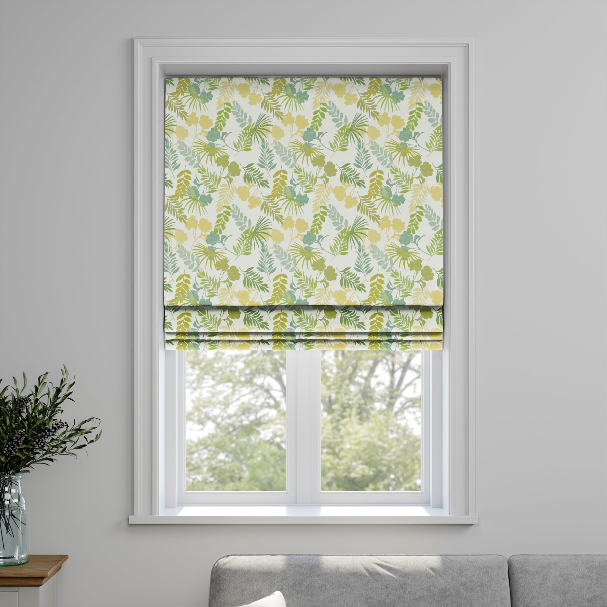 Tropical Made to Measure Roman Blind Tropical Pampas