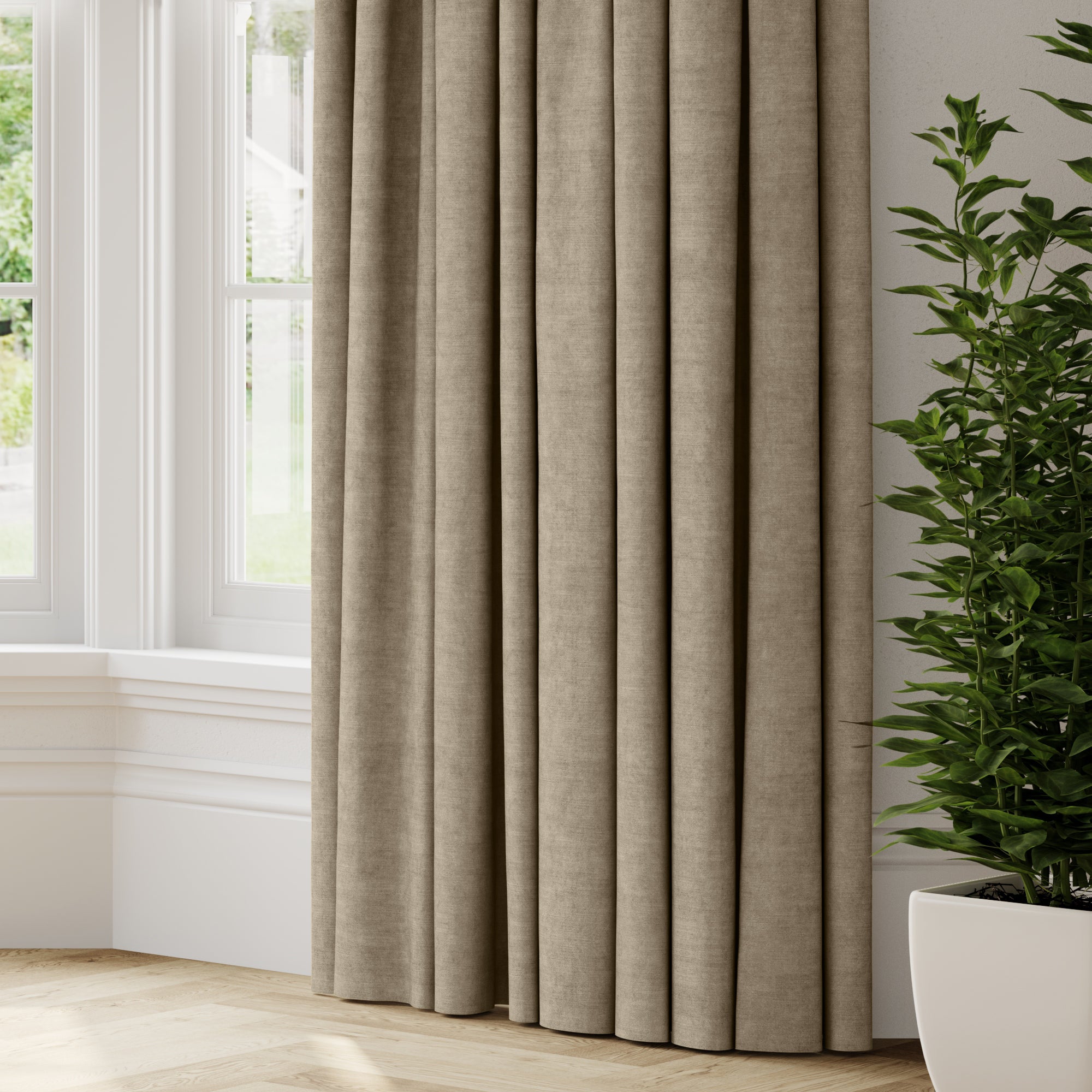 Luxury Velvet Made to Measure Curtains Lux Velvet Dove