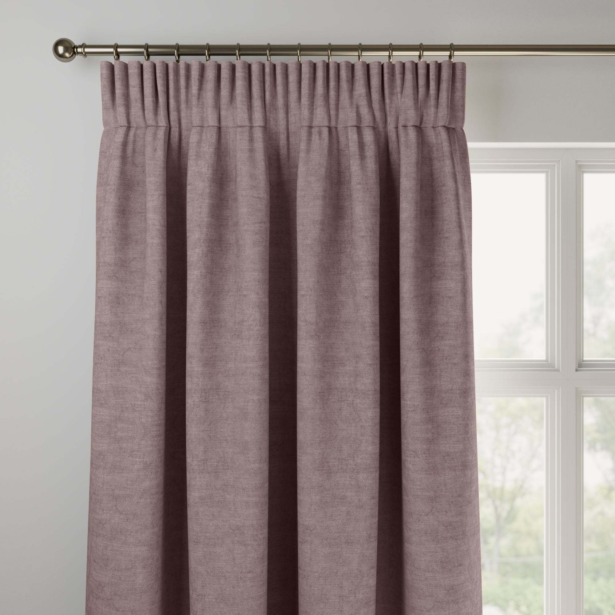 Luxury Velvet Made to Measure Curtains Lux Velvet Thistle