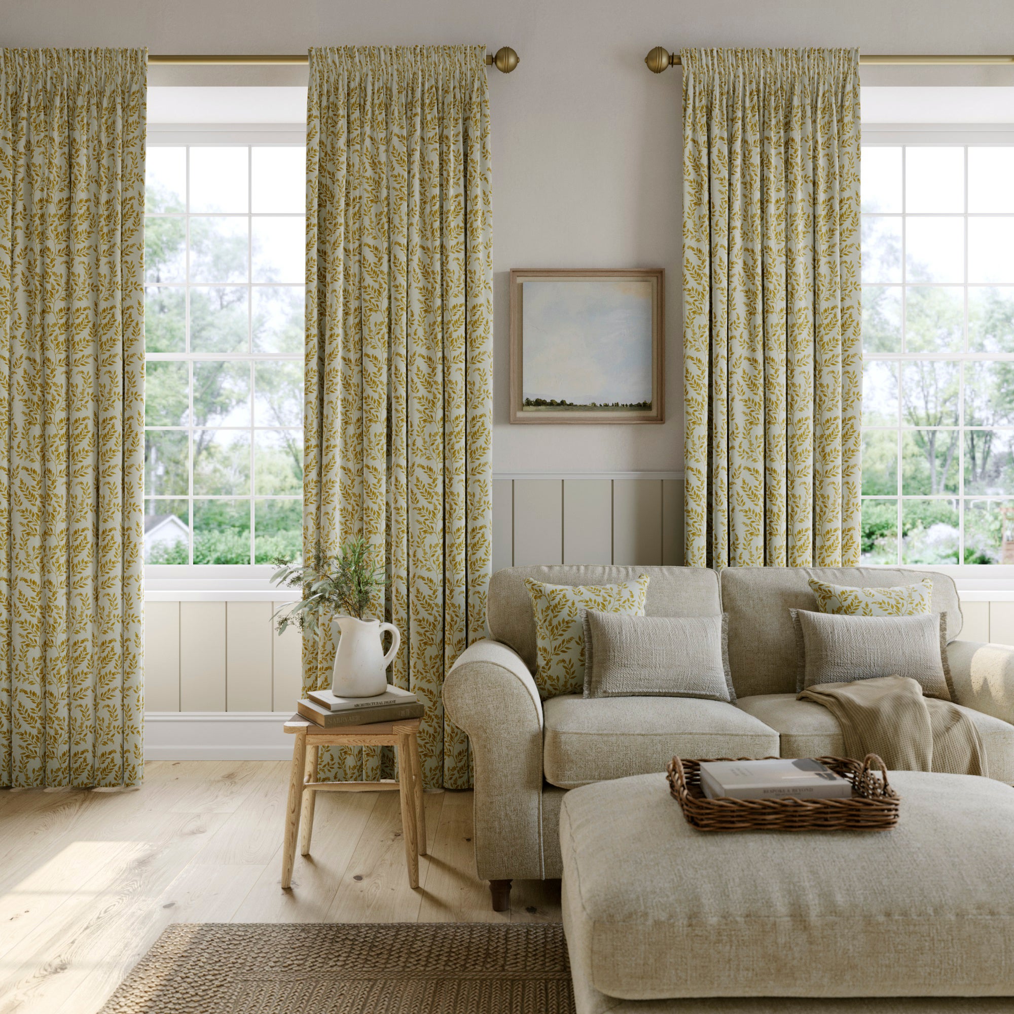 Emily Bond Delia Made to Measure Curtains Emily Bond Delia Ochre