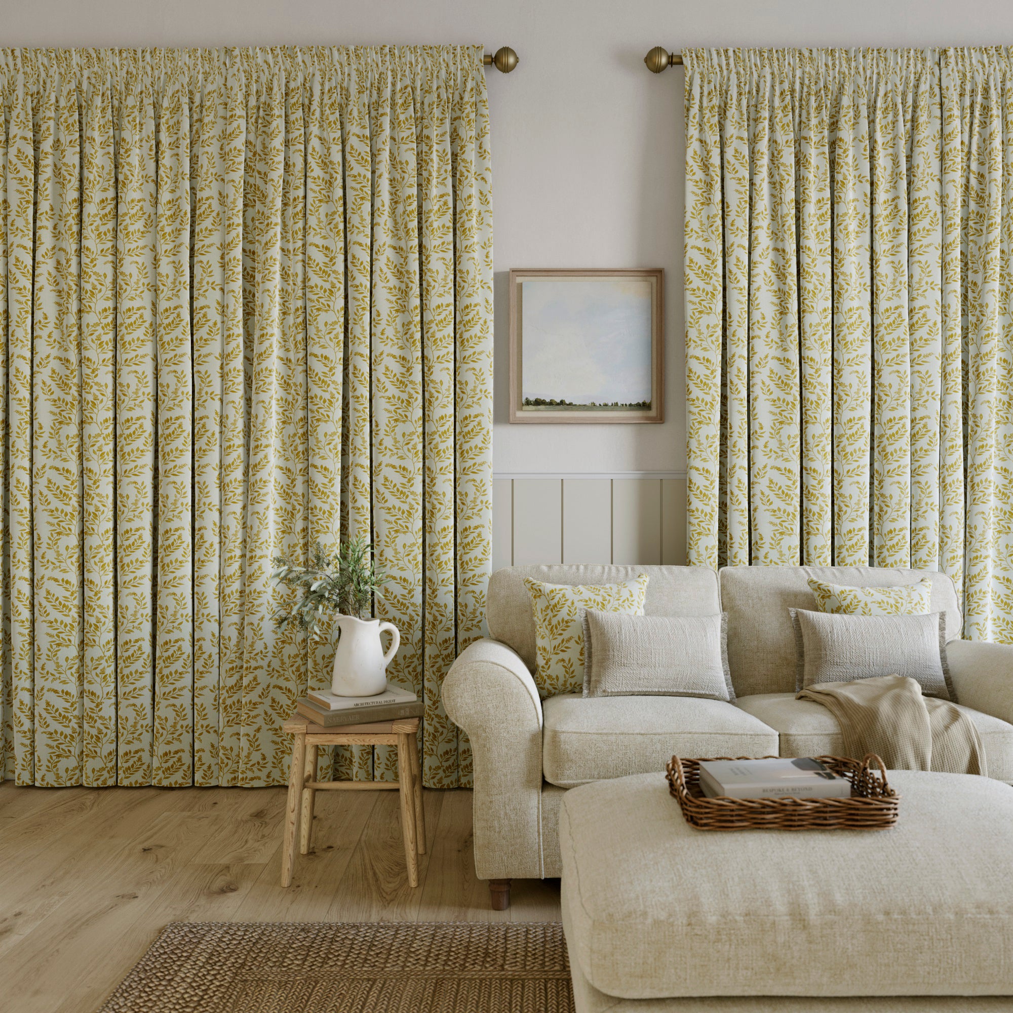 Emily Bond Delia Made to Measure Curtains Emily Bond Delia Ochre