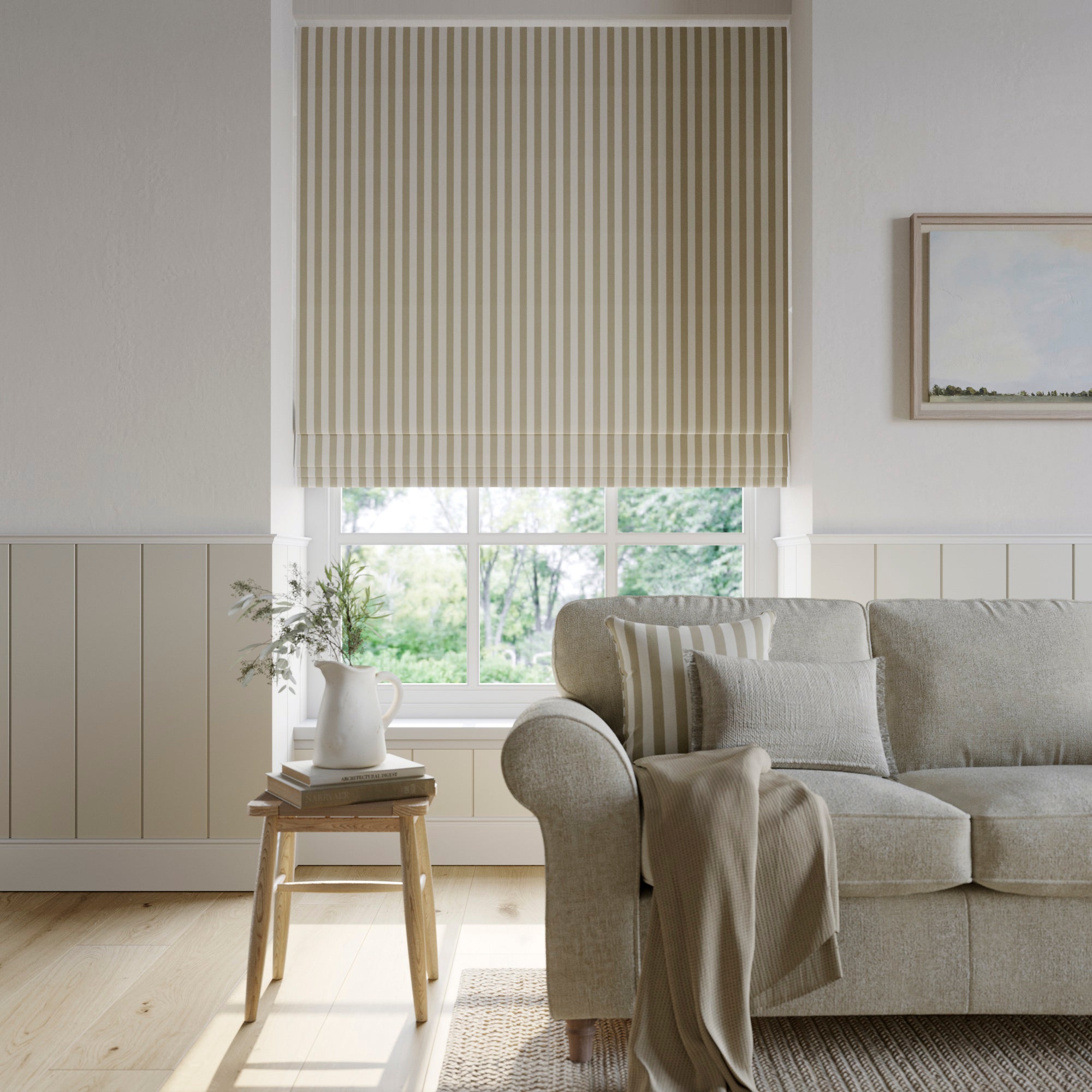 Emily Bond Elliot Made to Measure Roman Blind Emily Bond Elliot Linen