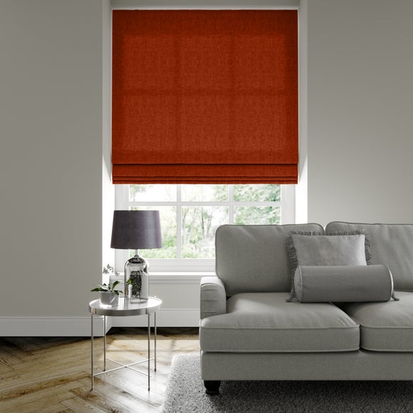 Luxury Velvet Made to Measure Roman Blind Lux Velvet Spice