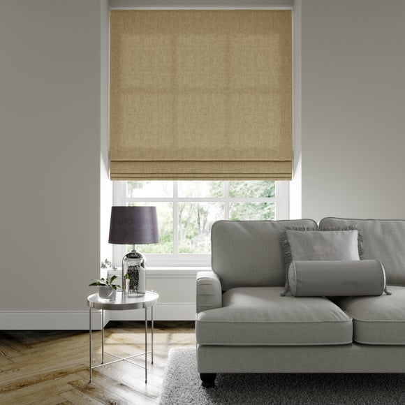 Luxury Velvet Made to Measure Roman Blind Lux Velvet Stone