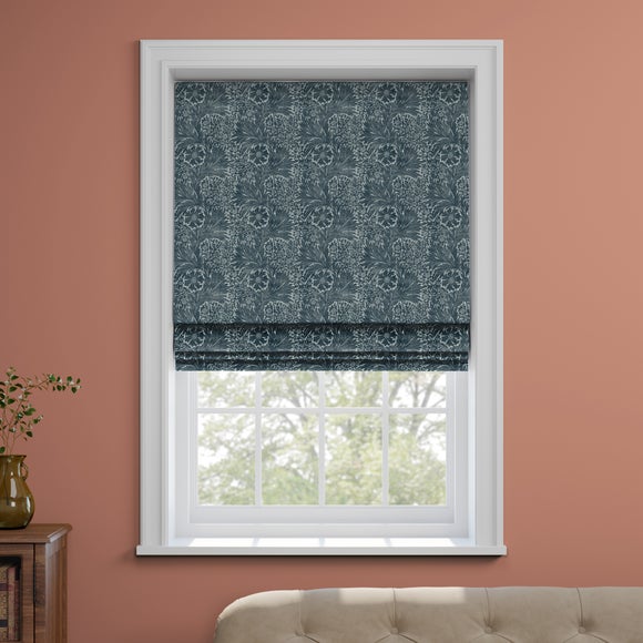 William Morris at Home Marigold Made to Measure Roman Blind William Morris Marigold Navy