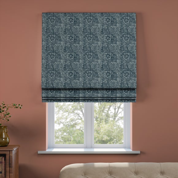 William Morris at Home Marigold Made to Measure Roman Blind William Morris Marigold Navy