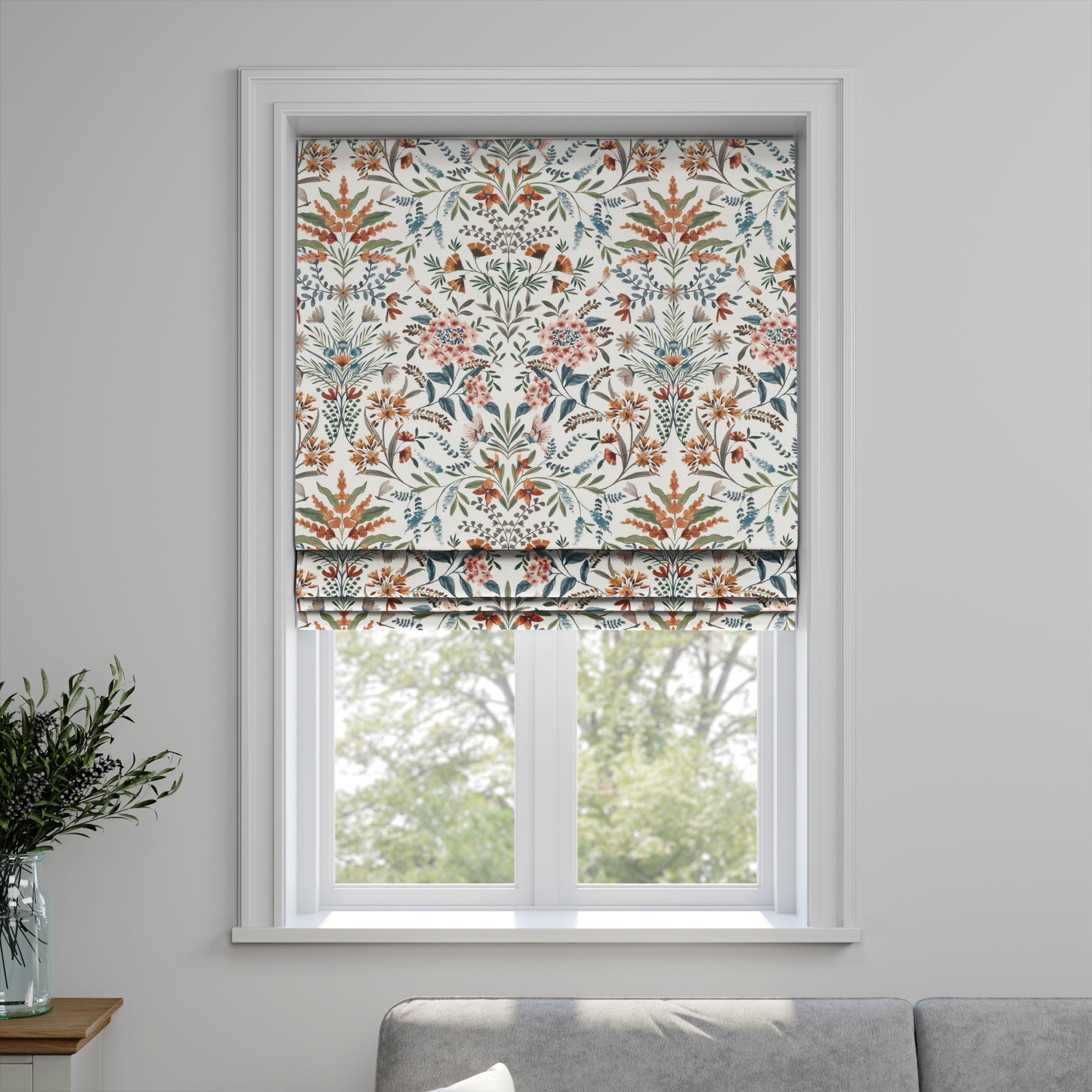 Hartington Made to Measure Roman Blind Hartington Chalk Blue